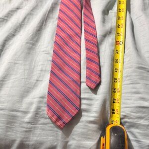 Ralph Lauren Red and Blue Diagonal Striped Tie